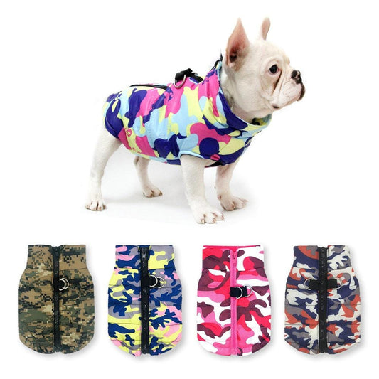 Gilet camouflage imperméable ultra chaud pour Chien