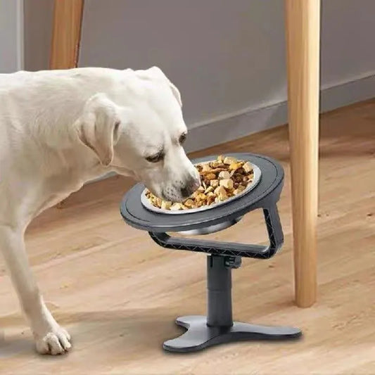 Gamelle surélevée réglable en inox pour chat et chien