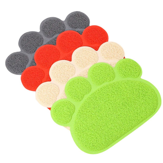 Tapis Gamelle Chien et Chat en Forme de Patte