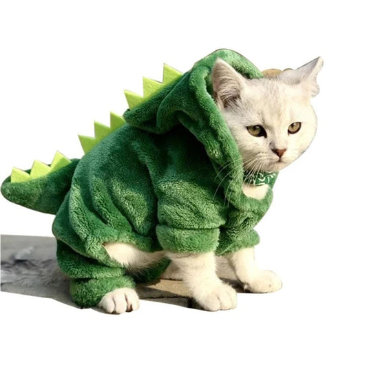 Vêtement chat costume dinosaure