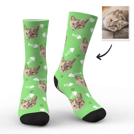 Chaussettes Personnalisées Chat